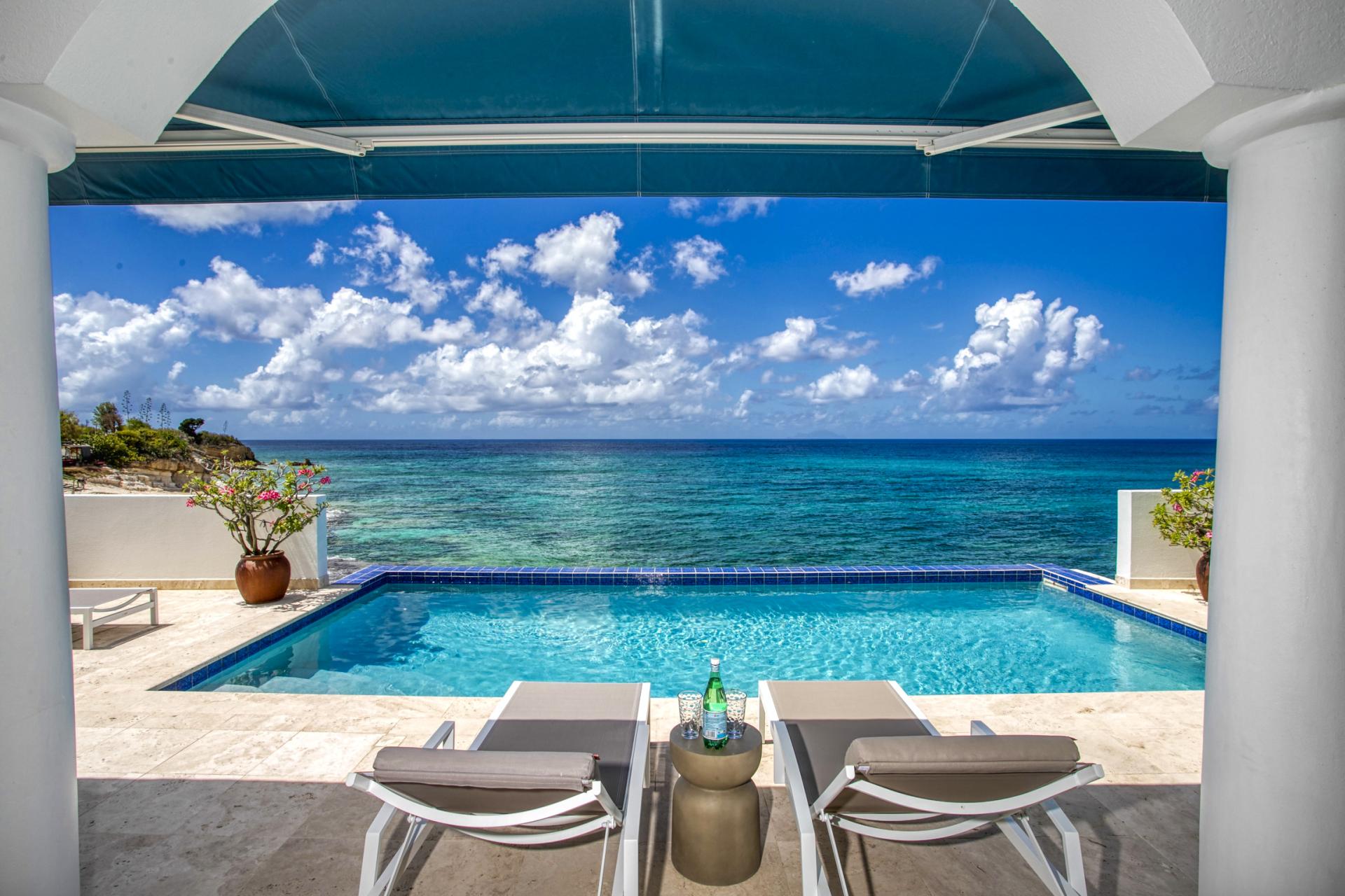 1_EtoiledeMer-Pool_ villa 4 chambres piscine vue mer Cupecoy Saint Martin